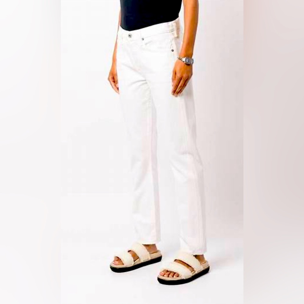 Citizens of Humanity Emerson Slim Boyfriend, white, size 27
